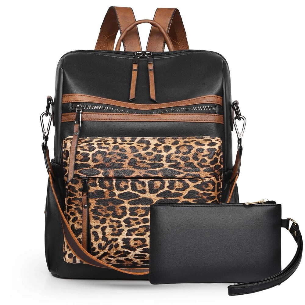 7610 Backpack Purse Leather Fashion Travel Backpack Purse Designer Shoulder